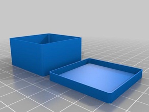 mi personalizados paramétrico de la parte superior caja organización personalizado 3d print model - Mito3D