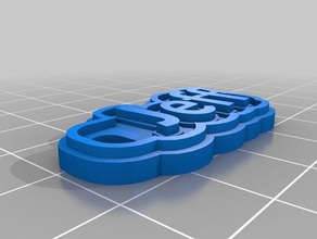 jeff keychains customized 3d print model - Mito3D
