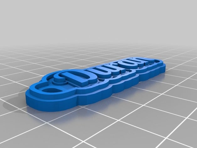 il mio personalizzato multiline tag portachiavi i su misura 3D print model - Mito3D