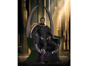 black panther throne deprecated - see version 2 sculptures action figure cellphone holder cell phone stand infinity war legends marvel props prop replica tablet wakanda 3d print model - Mito3D