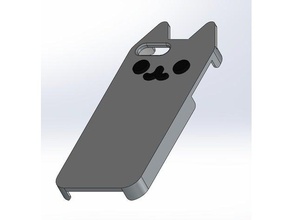iphone 5 se case accessories pusheen 3d print model - Mito3D