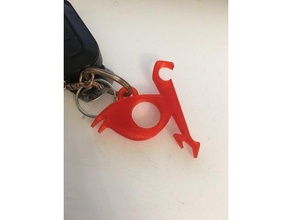 hurricane polimar keychain keychains cartoon keyring 3d print model - Mito3D