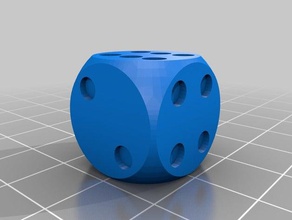 d6 simple rounded dice - prototypes toys & games 3d print model - Mito3D