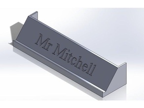 nameplate organization 3d print model - Mito3D