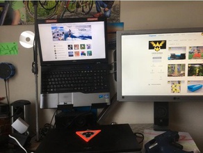 laptop duvar tutucusu bilgisayar fujitsu anahtar kelimeler e sahibi sen serisi notebook duvara monte standı 3d print model - Mito3D