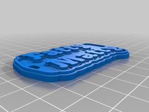 van galderpurple Schlüsselanhänger kundengebundene 3d print model - Mito3D