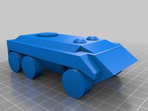 a ruedas de un vehículo blindado La impresión en 3d apc militar tanque 3d print model - Mito3D
