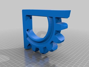 gear shelf bracket organization 3d print model - Mito3D