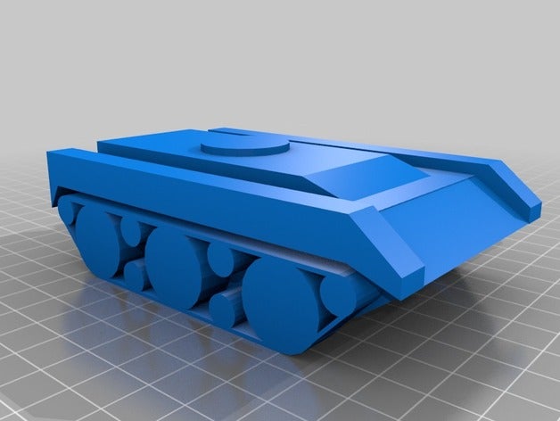 suivi véhicule blindé L'impression 3d militaires le réservoir 3D print model - Mito3D