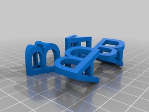 o magic angle da escultura arte matemática ângulo inglês magia a projeção 3d print model - Mito3D