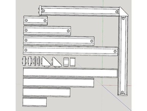 ince şerit tutucu parçaları açtı 3d yazıcı aksesuarları led LED lamba ışık mount parçalar 3d print model - Mito3D