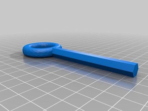 coffin key - 8mm hand tools 3d print model - Mito3D