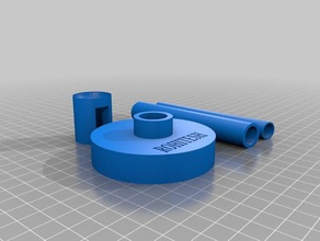 personalizado oco lua stand fio de buracos A impressão 3d 3d print model - Mito3D