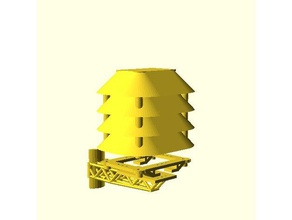 solar radiation shield hobby arduino weather station 3d print model - Mito3D