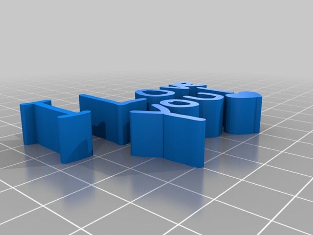 te amo La impresión en 3d 3D print model - Mito3D
