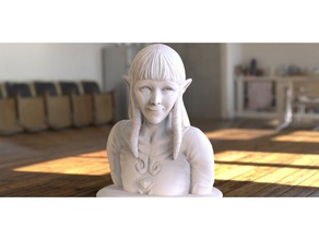princess zelda sculptures legend 3d print model - Mito3D