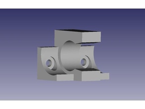 silvelox overlap clip sostegno barra esagonale replacement parts 3d print model - Mito3D
