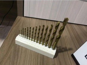 drill bit stand organization 3d print model - Mito3D