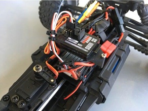 receiver mount hbx 12891 dune thunder brushless conversion r c vehicles 3d print model - Mito3D