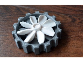 bladerunner fidget brinquedo A impressão 3d rolamento hélice a rotação 3d print model - Mito3D