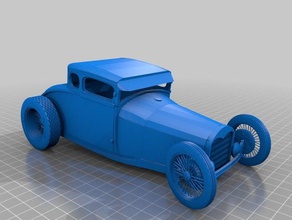 hot rod de la automoción coche 3d print model - Mito3D