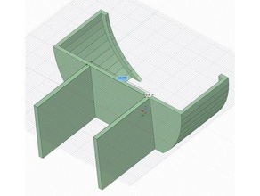complemento en forma de amazon echo punto ikea kallax monte alexa 3d print model - Mito3D