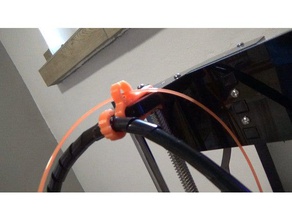 anet a8 cable + filament clip 3d printer accessories upgrade management frame 3d print model - Mito3D
