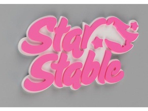 logo star stable video-Spiele 3d print model - Mito3D