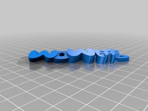1 mom keychain keychains customized 3d print model - Mito3D