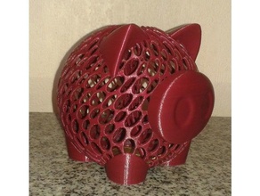 money pig coin bank decor 3d print model - Mito3D