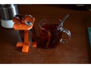 última cuchara de titular organización cucharilla café organizador cocina el snapmaker cucharas té cucharadita 3d print model - Mito3D