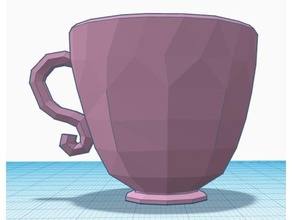 tea cup 1 kitchen & dining alice teacup 3d print model - Mito3D