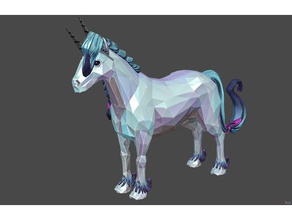 butt étalon animaux borderlands bout à le diamant cheval poney licorne 3d print model - Mito3D