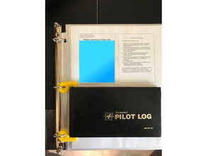 pilot's logbook notebook holder aviation general 3d print model - Mito3D