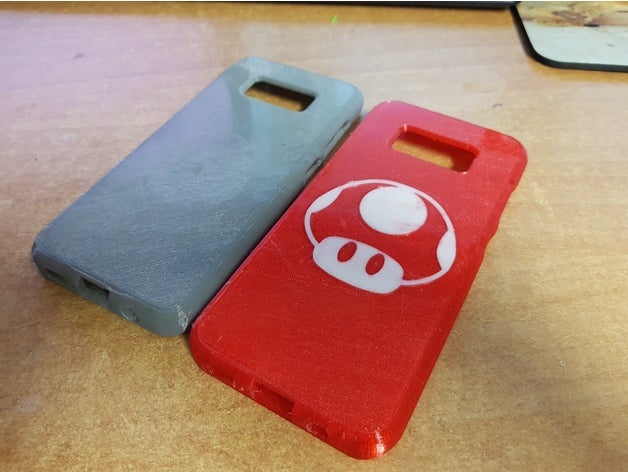 galaxy s8 super mario mushroom cubierta el teléfono móvil celular de la galaxia iphone hongo 3D print model - Mito3D