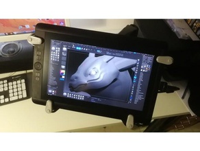 non vesa kelepçe wacom 13hd kol montaj tablet 3d print model - Mito3D