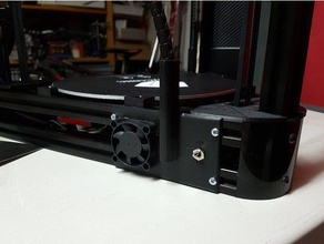 kossel board cooling fan 3d printer parts 40mm bed mini 3d print model - Mito3D