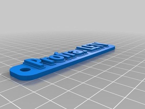 my customized multiline tag keychain profra lety keychains 3d print model - Mito3D