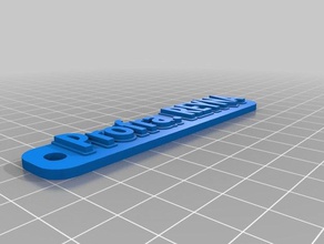 özelleştirilmiş çok satırlı etiket Anahtarlık profra reyna benim 3d print model - Mito3D