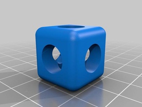 test cube rounded 3d printing tests calibration 3d print model - Mito3D