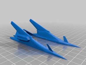 fear ion supersonic bomber b-23s models airplane 3d print model - Mito3D