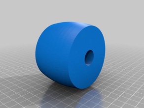2 polegadas de largura moedor rodas máquinas-ferramentas 3d print model - Mito3D