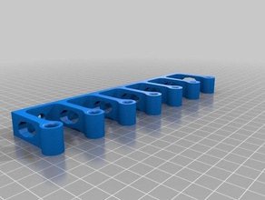 graduated wall tool holder x6 holders & boxes 3d print model - Mito3D