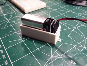 caixa de bateria diy Bateria 9v suporte da 3d print model - Mito3D