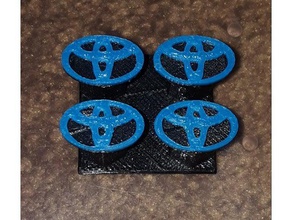toyota valve stem cap automotive 3d print model - Mito3D