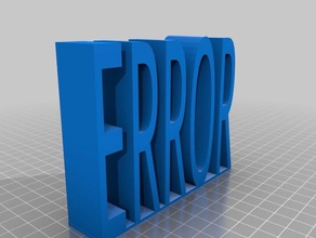 fonte del motore modello di errore La stampa 3d 3d print model - Mito3D