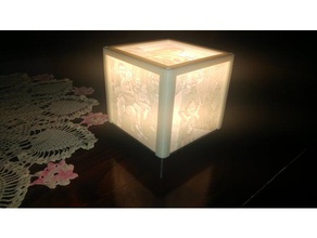 lithophane light box arredamento regalo luce 3d print model - Mito3D