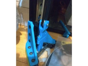 idle pulley extension kossel motor up configuration also belt tensioner 3d printer parts 3d print model - Mito3D