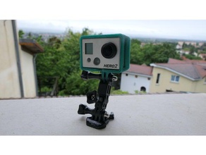 gopro hero 2 cadre de la caméra montage 3d print model - Mito3D