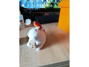 unicorn-baby-with-biscuit 3d printing toy unicorn 3d print model - Mito3D